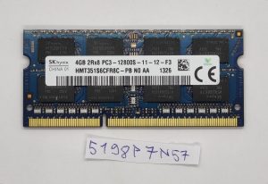 Lenovo ThinkPad L530 4GB DDR3 RAM 2Rx8 PC3-12800S-11-12-F3 - Rabljeno - rabljeno