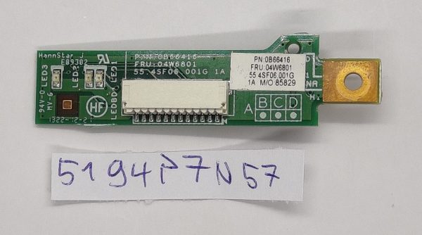 Lenovo ThinkPad L530 LED plošča 04W6801 – Originalna nadomestna del. - rabljeno