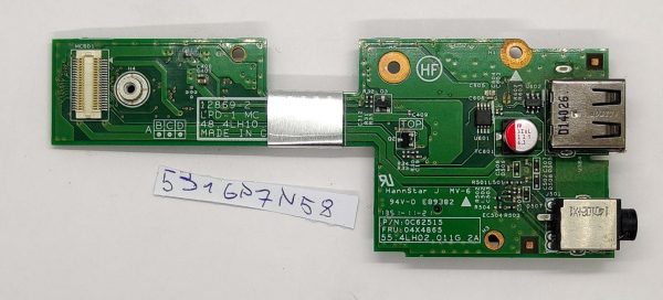 Lenovo ThinkPad L540 USB zvočna plošča 04X4865 - Originalna zamenjava Del. - rabljeno