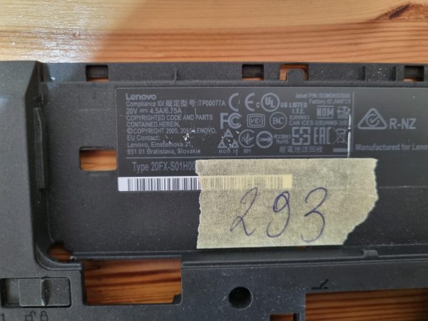 Lenovo ThinkPad T460P 14" prenosnik spodnji pokrov ohišja AM10A000700 - rabljeno - Image 3