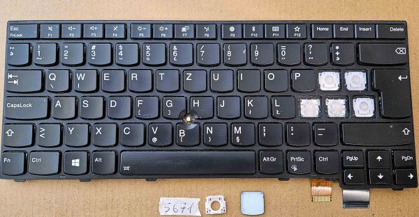 Lenovo ThinkPad T470S tipkovnica FRU 01EN707 – Originalni del za zamenjavo prenosnika - rabljeno