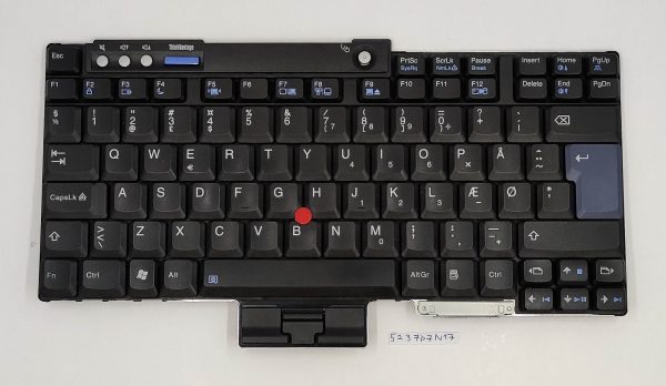 Tipkovnica Lenovo ThinkPad T61 42T3215 nordijska postavitev – združljiva z več državami - rabljeno