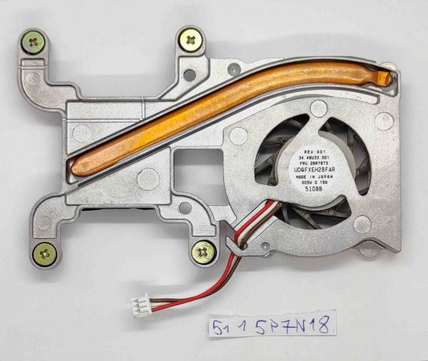 Lenovo ThinkPad X40 hladilnik procesorja in ventilator – Originalni nadomestni deli - rabljeno