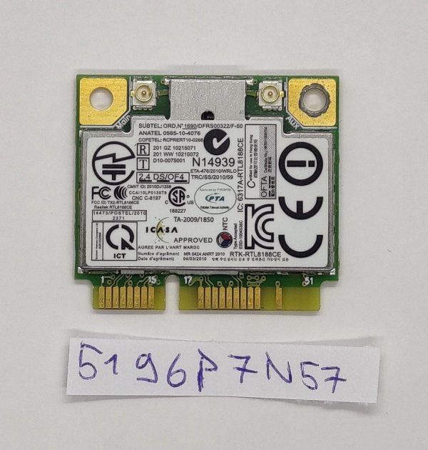 Lenovo Thinkpad L530 WLAN brezžični kartični adapter 60Y3247 – 802.11 a/b/g/n - rabljeno - Image 2
