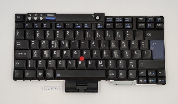 Lenovo Thinkpad T400 tipkovnica z nordijsko postavitvijo – združljiva z drugimi jeziki FRU 42T3230 - rabljeno