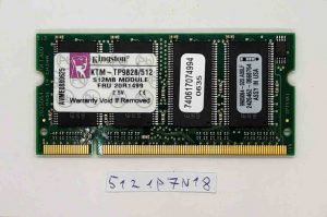Lenovo Thinkpad X40 93P3471 512MB RAM modul - Originalna zamenjava pomnilnika - rabljeno