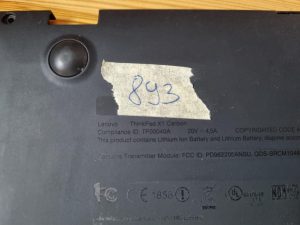 Lenovo X1 Carbon 1. generacija Touch spodnji pokrov ohišja 60.4RQ17.002 Pristno - rabljeno