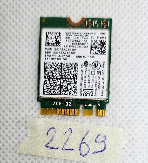 Lenovo Yoga 2 13 Intel 7260NGW WiFi kartica N7260 20200554 04W3830 04X6009 - Nadgradite svojo brezžično povezavo! - rabljeno