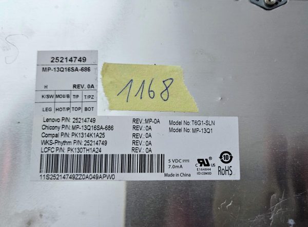 Lenovo Z50-70 75 G50-30 G50-45 G50-80 G50-70 B50 Enojni tipkovnični gumb - 25214749 - rabljeno - Image 3