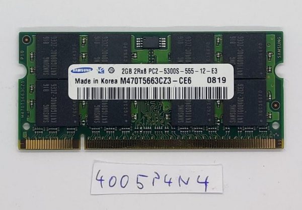 Pristna Samsung 2GB PC2-5300S Pomnilnik So-DIMM RAM M470T5663CZ3-CE6 - rabljeno