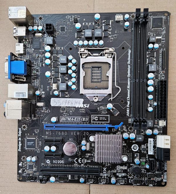 MSI H67MA-E35 (B3) matična plošča MS-7680 Ver 2.0 1155 DDR3 F53 - Pravi OEM, testirano, hitra dostava! - rabljeno