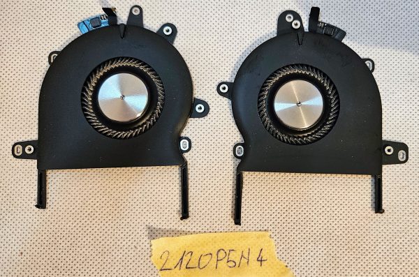 MacBook Pro 13" 2019 A1989 MacBookPro15,2 - Levi in desni ventilatorji za hlajenje in zmogljivost - rabljeno