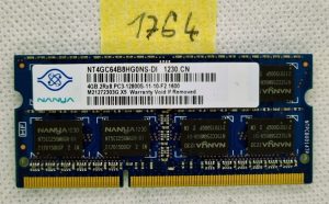 Nanya 4GB 2Rx8 PC3-10600S DDR3 prenosni računalnik RAM NT4GC64B8HG0NS-CG - Povečajte hitrost svojega prenosnika! - rabljeno