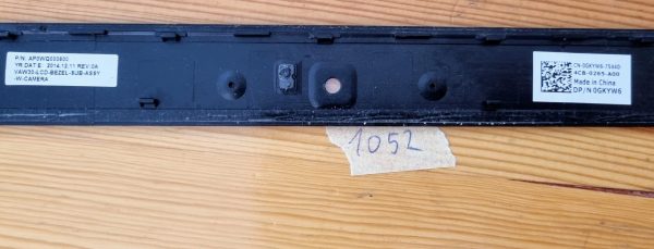 OEM DELL LATITUDE E5440 LCD ČRN OBROČ S PRIKLJUČKOM ZA KAMERO CHA01 P/N GKYW6 - rabljeno - Image 3