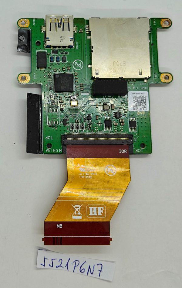 OEM Dell Latitude 12 7214 7204 USB SD plošča HUA01 FV8G4 z kablom – Originalni deli za prenosnike - rabljeno