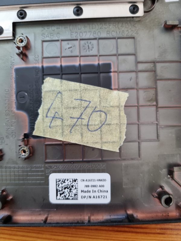 OEM Dell Latitude E5480 prenosni računalnik, podloga za dlan, sledilna plošča, ameriška/angleška tipkovnica HUI09 A16721 - rabljeno - Image 3