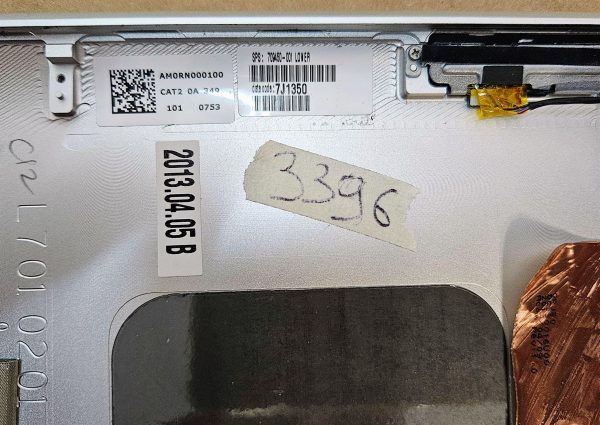 OEM HP Ellipted 900 G1 LCD zgornji zadnji pokrov 709450-001 srebrn - Originalna zamenjava - rabljeno - Image 2