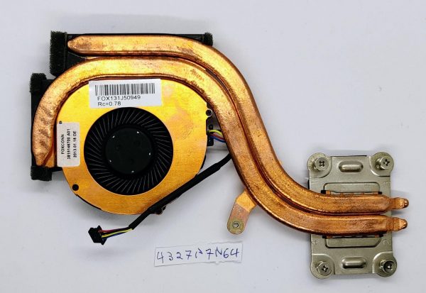 Originalni ventilator za hlajenje procesorja z radiatorjem 04W6923 za Lenovo ThinkPad X230, X230i, X230T, X220, X220i, X220T. - rabljeno - Image 2