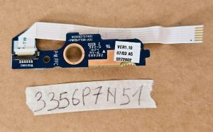 Tiskalna plošča za vklop 6050A2727401-PWRBUTTON-A01 za HP ZBook 15u G3 - Originalna zamenjava - rabljeno