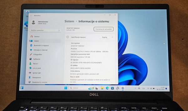 Dell Latitude 7400 FHD 14" - i5-8365U, 8GB RAM, 240GB NVMe SSD, Rabljen - Odlično ohranjen - Image 3