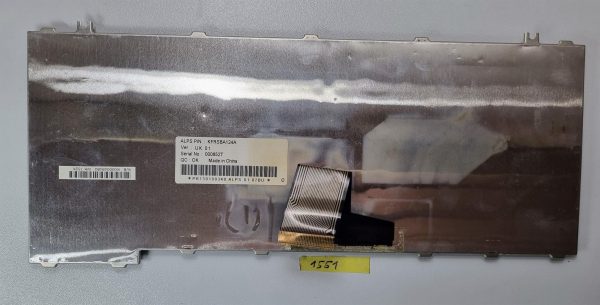 QWERTY UK TOSHIBA A200 A210 M200 M206 TIPKOVNICA, KFRSBA124A, PK130180340 SIVA (SLO gravura) - rabljeno - Image 2