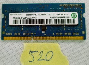 RMT3170MN68F9F-1600 PRAVO RAMAXEL PRENOSNO RA?UNALNIKO SPOMIN 4GB DDR3 PC3L-12800 - rabljeno