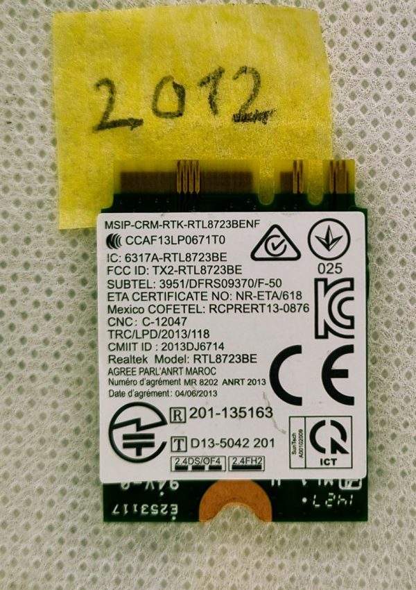 Realtek RTL8723BE T77H535.00 20-200570 Brezžična plošča Wi-Fi kartica - Zanesljiva povezljivost! - rabljeno - Image 2