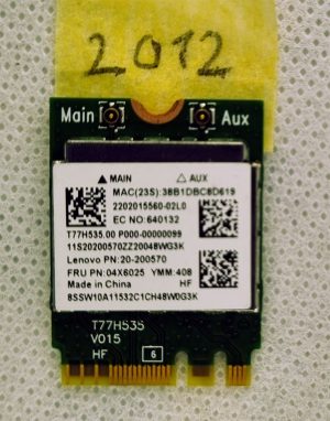 Realtek RTL8723BE T77H535.00 20-200570 Brezžična plošča Wi-Fi kartica - Zanesljiva povezljivost! - rabljeno