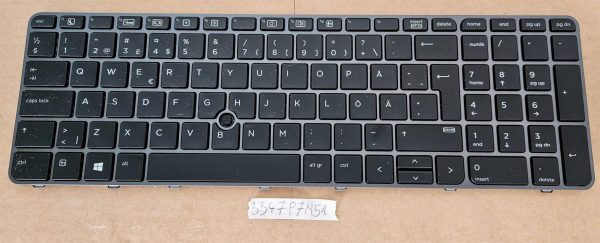 Zamenjava osvetljenega tipkovnica za prenosnik HP ZBOOK 15 G3, ZBOOK 17 G3, 15U G3 - Originalna OEM. - rabljeno