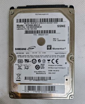 SAMSUNG ST500LM012 500GB 5.4K 6G 8MB 2.5-palčni SATA disk za prenosnike PS4 XBOX One S - Rešitev za shranjevanje z veliko kapaciteto! - rabljeno