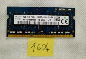 SK Hynix 4GB PC3L-12800S 1600Mhz DDR3 Pomnilnik RAM SODIMM HMT451S6BFR8A-PB - rabljeno