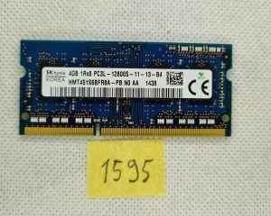 SK Hynix 4GB PC3L-12800S 1600Mhz DDR3 pomnilnik RAM za prenosni računalnik ASUS Sonicmaster X553M - rabljeno