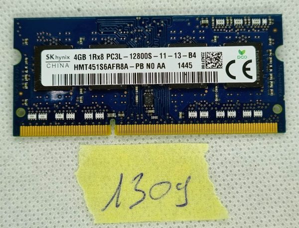 SK Hynix Korea 4GB 1600MHz DDR3 SODIMM pomnilnik CL11 HMT451S6AFR8A-PB - rabljeno