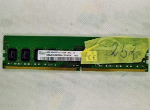 SKhynix DESKTOP 4GB 1Rx8 PC4-2133P-SA0-11 DDR4 HMA451U6AFR8N-TF Pomnilniški modul RAM - rabljeno