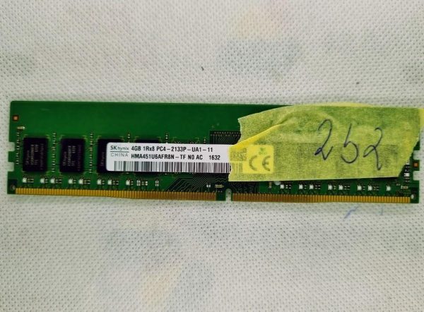 SKhynix DESKTOP 4GB 1Rx8 PC4-2133P-SA0-11 DDR4 HMA451U6AFR8N-TF Pomnilniški modul RAM - rabljeno