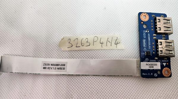 SR prenosna USB kartica za HP Pavilion 15 G 15 R 250 255 256 G3 ZS051 LS-A993P - Originalna zamenjava - rabljeno