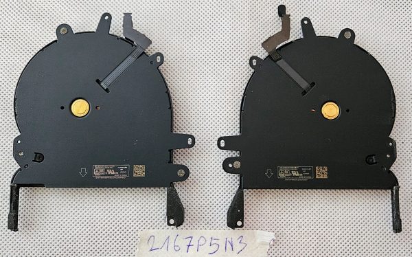 Apple MacBook Pro 13" A1708 Pozna 2016, Sredina 2017, A2159 2019 CPU hladilni ventilatorji - rabljeno