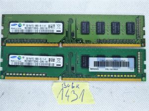 BULK 2 X Samsung 2GB PC3-10600U-09-11-A1 namenska pomnilnika RAM (M378B5773DH0-CH9) - rabljeno