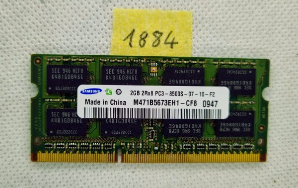 Samsung 2x2GB PC3-8500S DDR3 1066MHz 204-Pin M471B5673EH1-CF Pomnilnik - rabljeno
