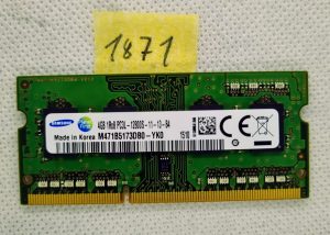 Samsung M471B5173DB0-YK0 4GB PC3L-12800 DDR3-1600MHz 204-Pin prenosni računalnik RAM pomnilnik - rabljeno