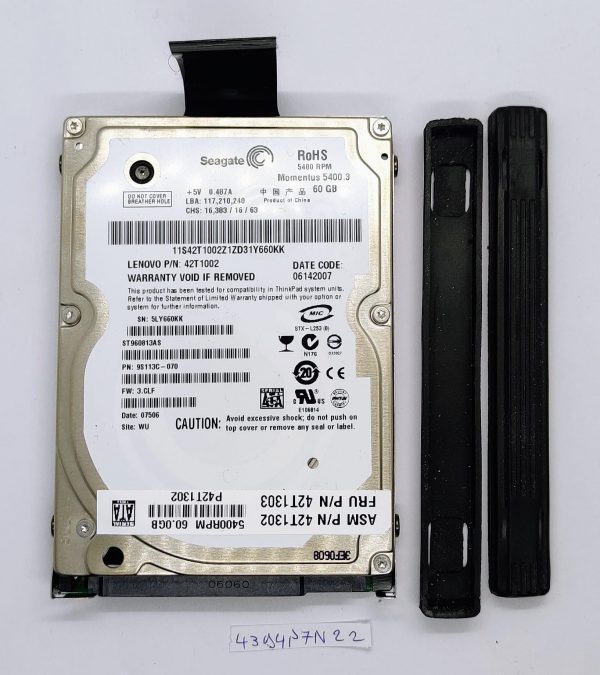Seagate Momentus 5400 60GB 2.5 prenosni trdi disk - Originalna zamenjava - rabljeno