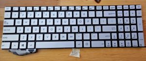 Srebrna osvetljena tipkovnica Asus N752V N752VW N752VX N552VW N552VX - rabljeno