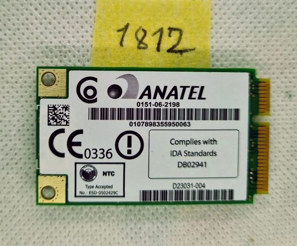Sony Vaio PCG-8W1M WLAN Wi-Fi zemljevidni modul WM3945ABG 0151-06-2198 - Pravi nadomestek - rabljeno - Image 2
