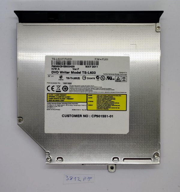 TS-L633F Pravi Toshiba DVD pogon SATA prenosnega računalnika. - rabljeno