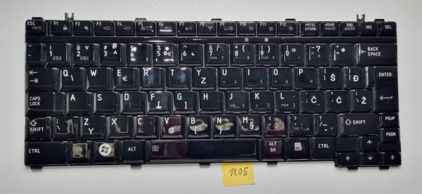 Toshiba 9J.N7482.J1D Tipkovnica za prenosnike - Zamenjalne tipkovnice za prenosnike Toshiba - rabljeno
