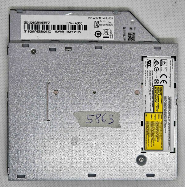 Toshiba SU-228GB DVD-RW DVD-RAM pogon – prenosni optični pogon, gorilnik in bralnik - rabljeno