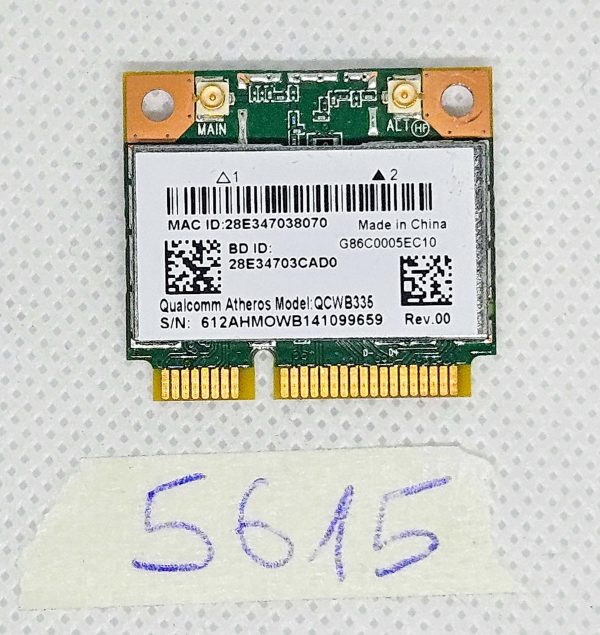Toshiba Satellite C50D-A-133 Wi-Fi kartica QCWB335 – Originalni del prenosnika - rabljeno
