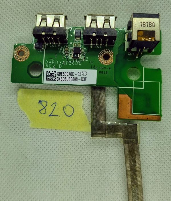 Toshiba Satellite P300-13J USB LAN plošča žična DABD3ATB6D0 - rabljeno