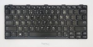 US INTL Dell OEM Latitude Rugged 5404 7204 osvetljen prenosni računalnik tipkovnica X0Y7H - rabljeno