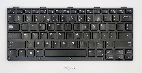 US INTL Dell OEM Latitude Rugged 5404 7204 osvetljen prenosni računalnik tipkovnica X0Y7H - rabljeno